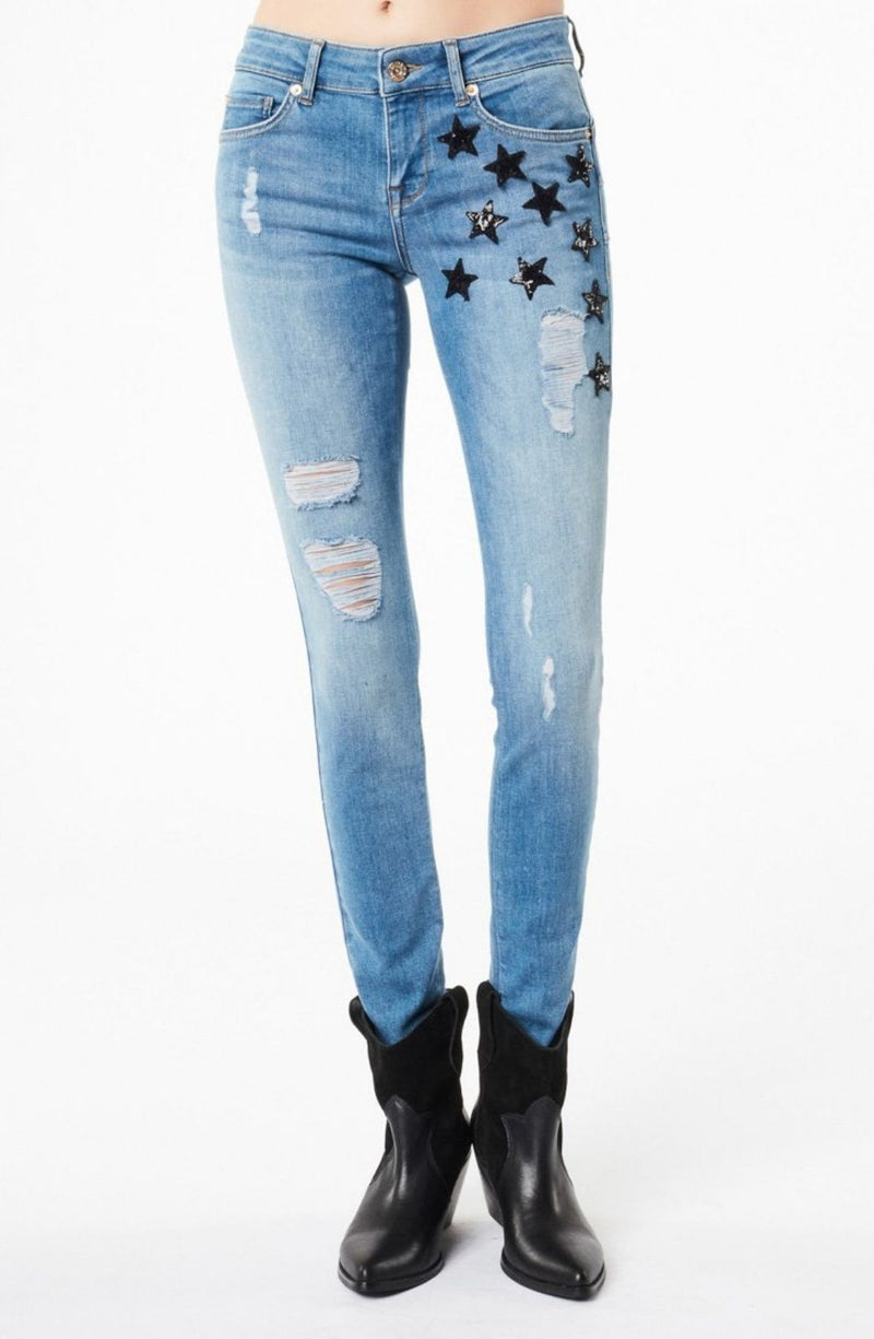 Jeans bolsillo estrellas