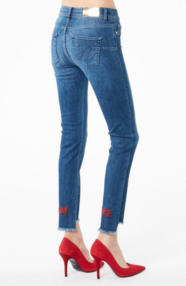 Jeans logo tobillos